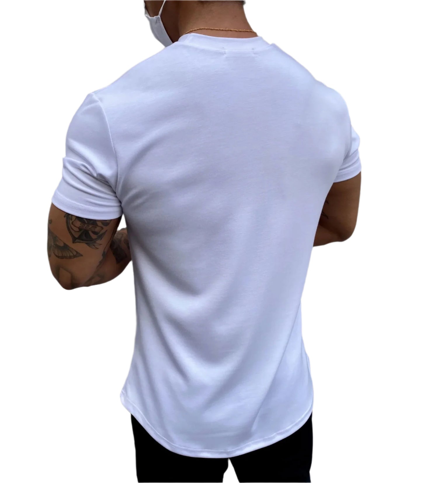 Cotton Short-Sleeve Fitness T-Shirt