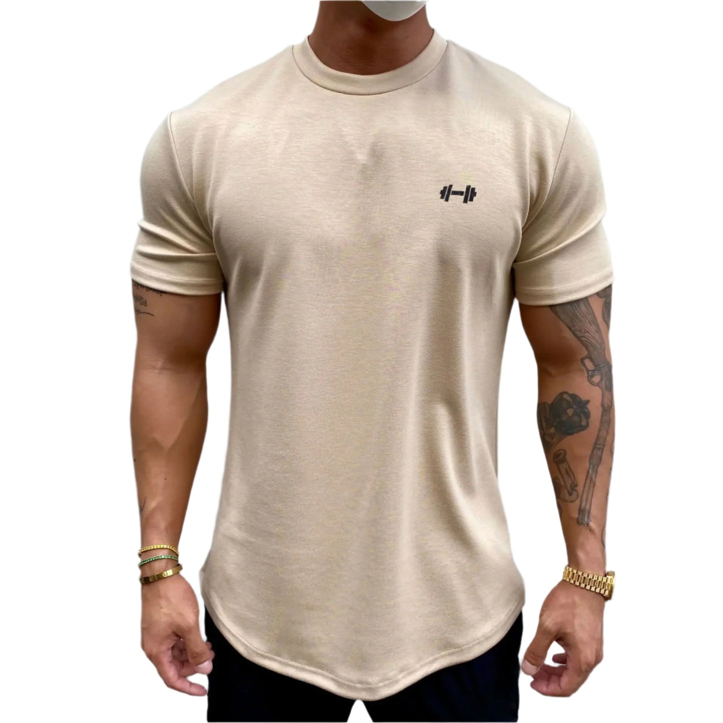 Cotton Short-Sleeve Fitness T-Shirt