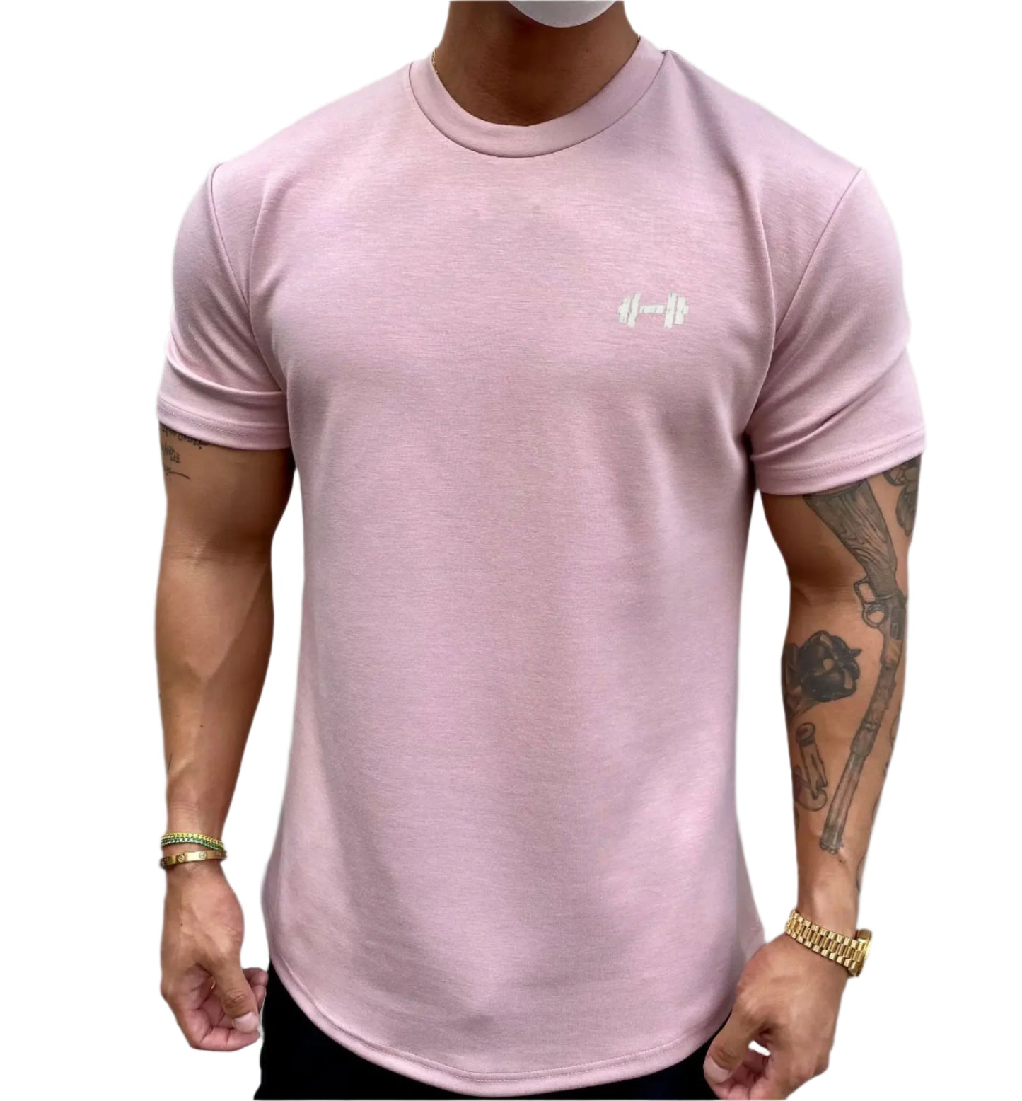 Cotton Short-Sleeve Fitness T-Shirt