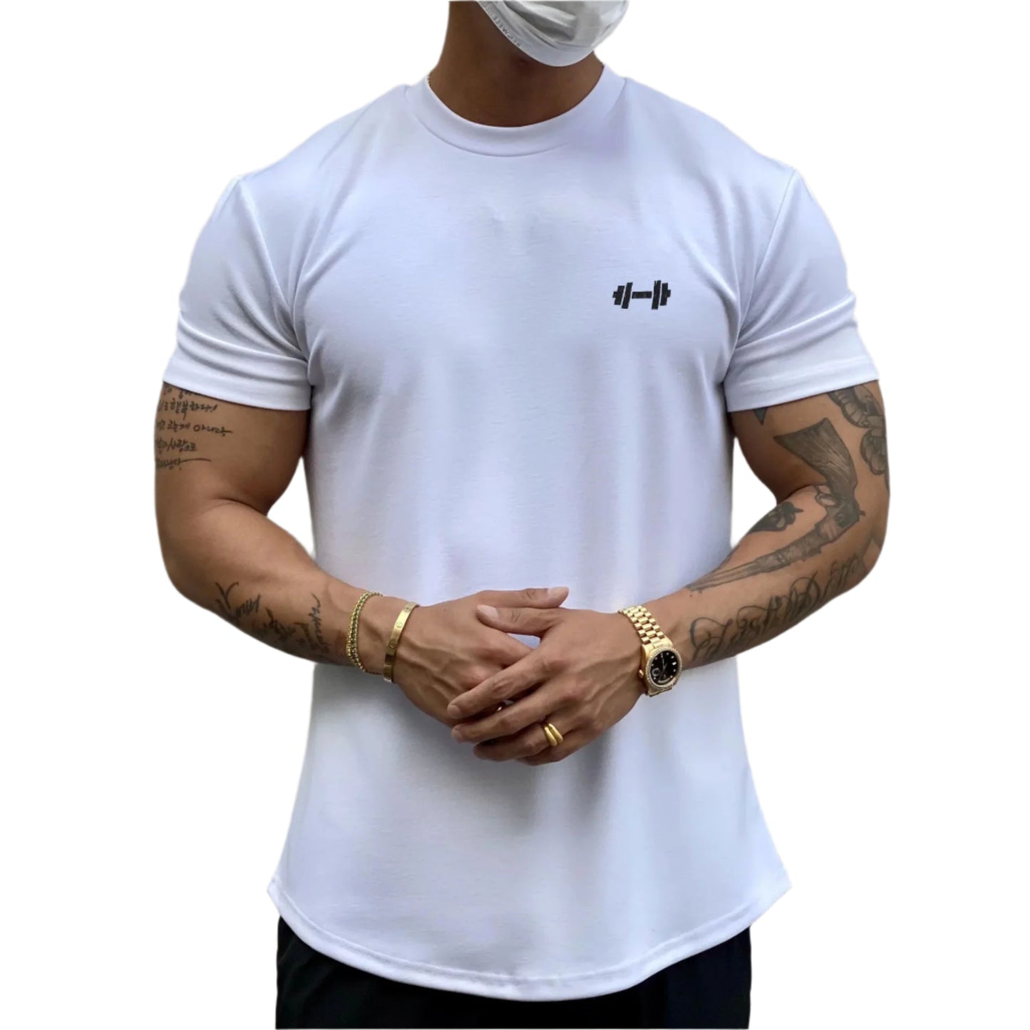 Cotton Short-Sleeve Fitness T-Shirt