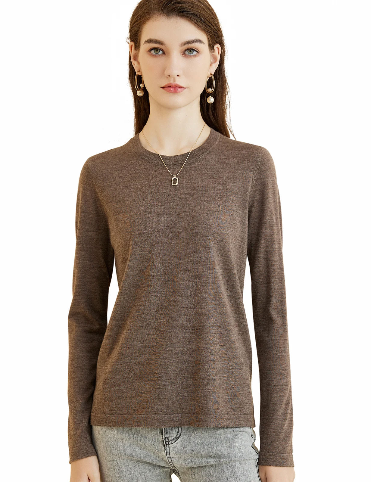 Soft Merino Wool Long-Sleeve Shirt