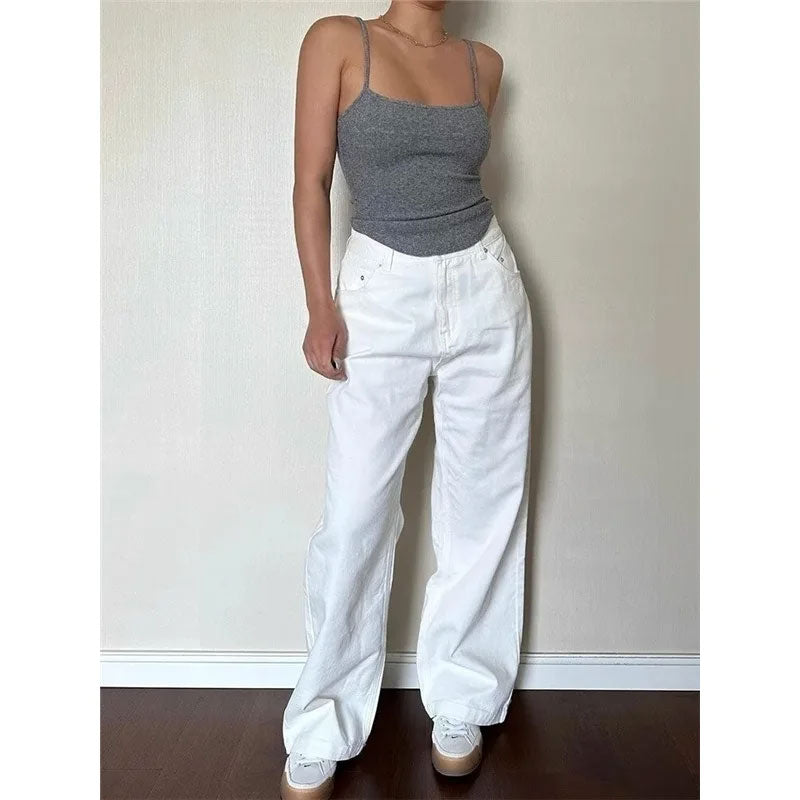 Vintage High-Waisted Wide-Leg Jeans