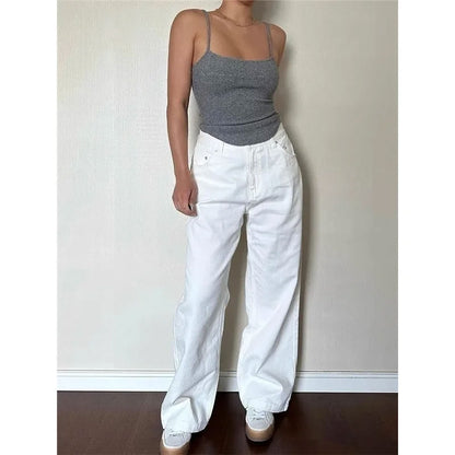 Vintage High-Waisted Wide-Leg Jeans