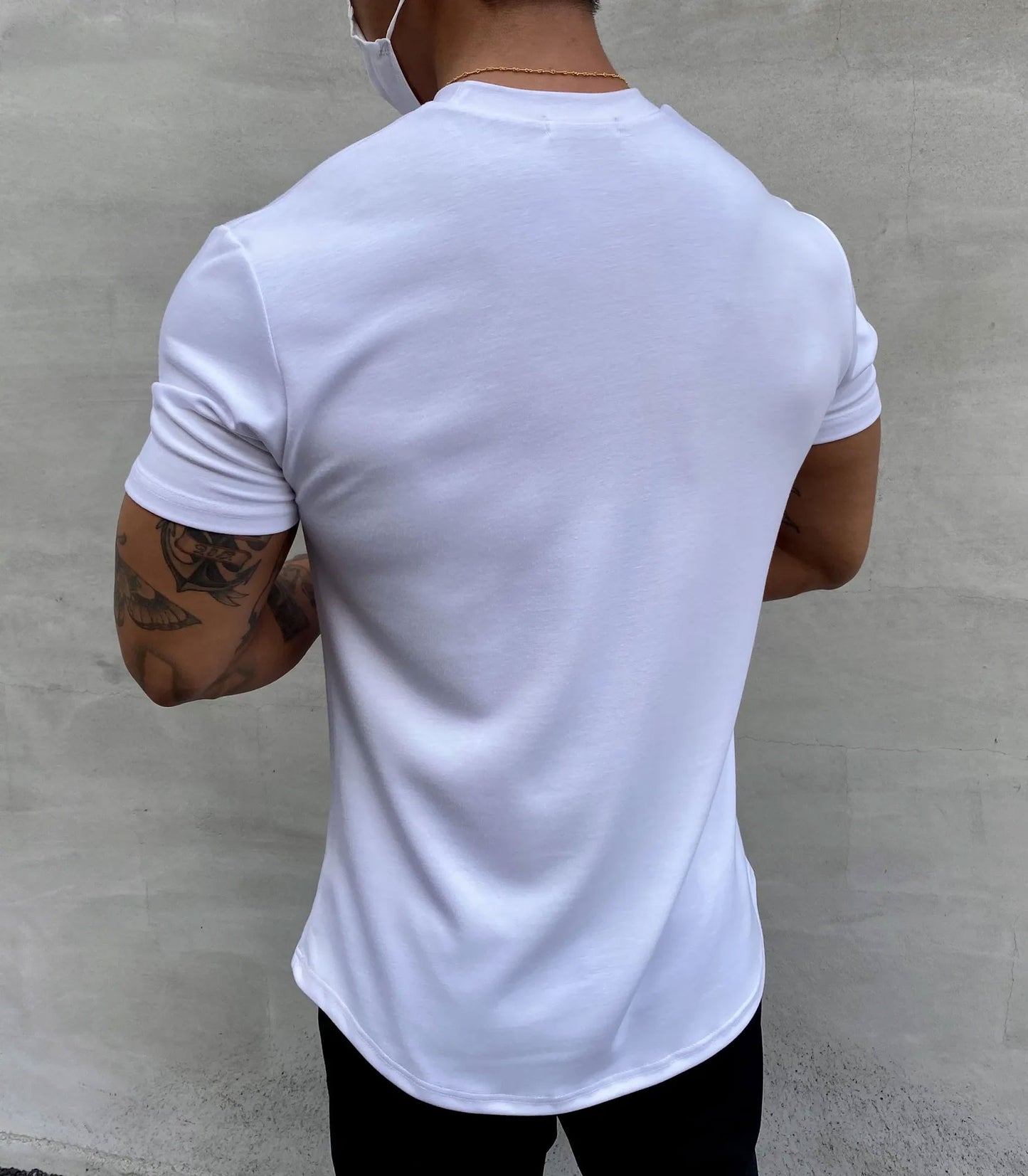 Cotton Short-Sleeve Fitness T-Shirt