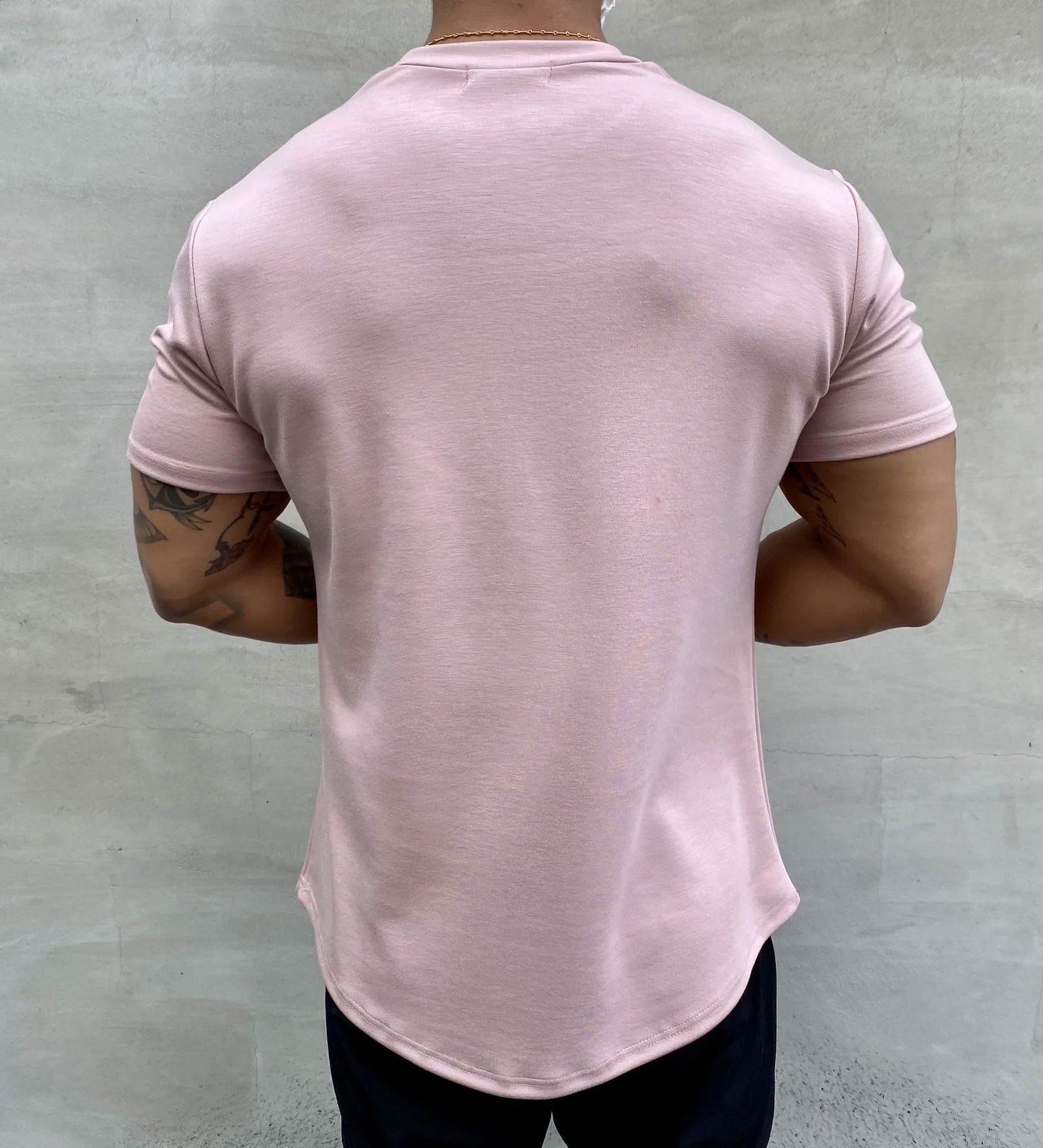 Cotton Short-Sleeve Fitness T-Shirt