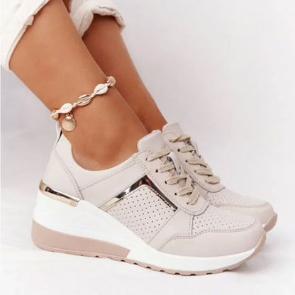 Platform Lace-Up Sneakers