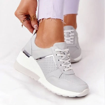 Platform Lace-Up Sneakers