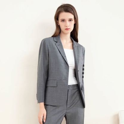 Premium Wool Blend Women's Blazer