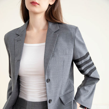 Premium Wool Blend Women's Blazer