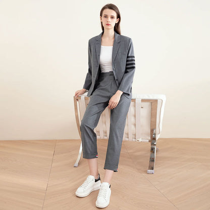 Premium Wool Blend Women's Blazer