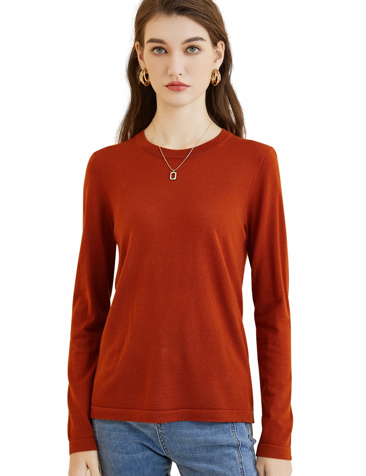 Soft Merino Wool Long-Sleeve Shirt